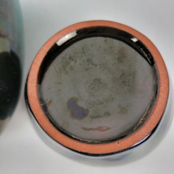 Vintage Blue Mountain Pottery Table Set Green Drip Glaze Ceramic Set of 4 - Picture 6 of 16